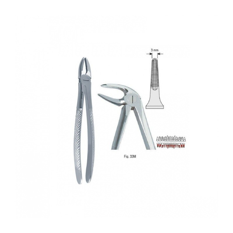 Extraction Forceps Fig.33M Lower Roots Anatomical Handle