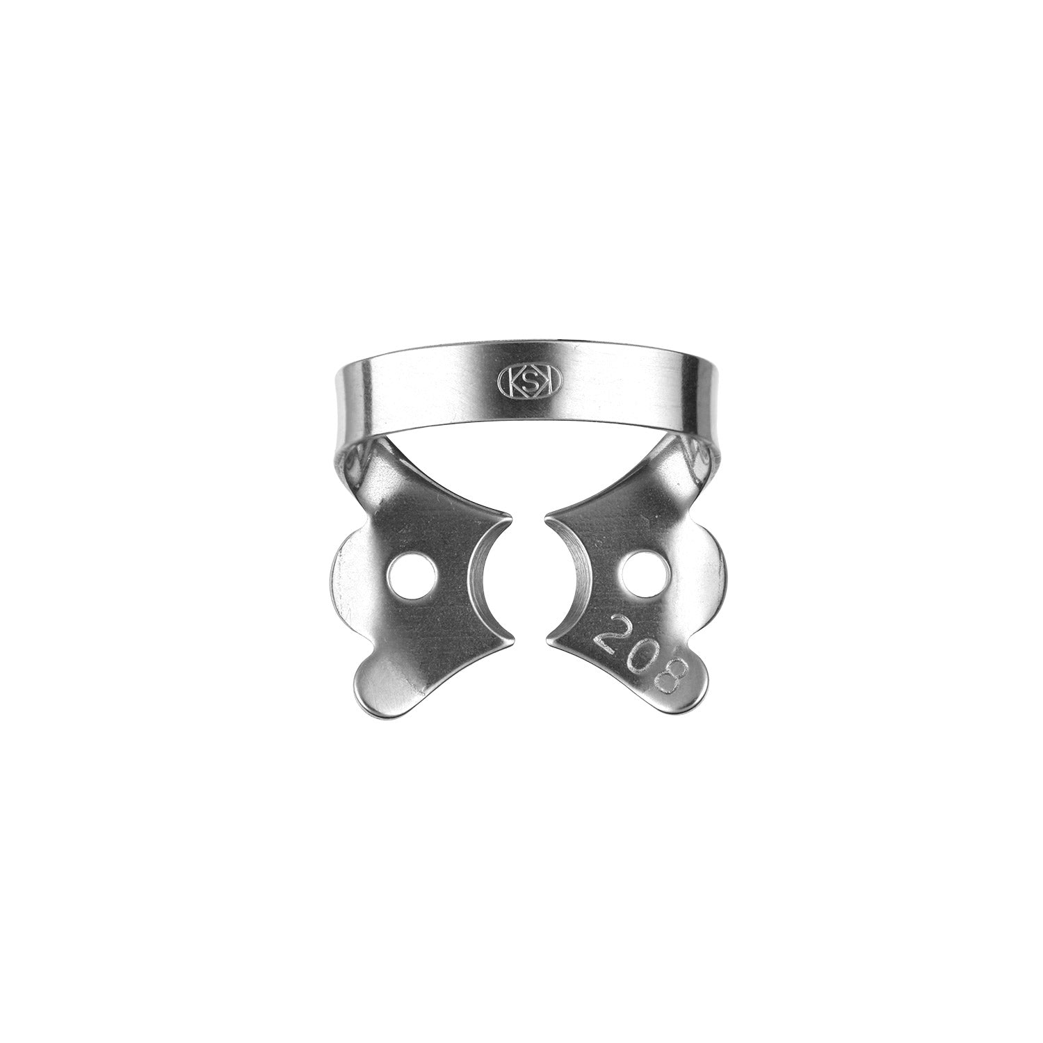 Rubber Dam Clamp #208 Bicuspids Polished