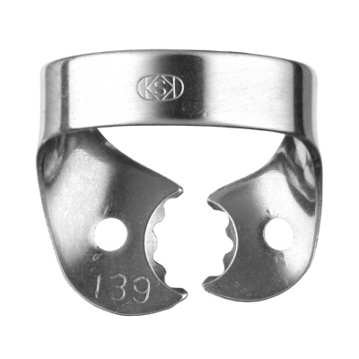 Rubber Dam Clamp #139 Right 3rd Molar Wingless Polished