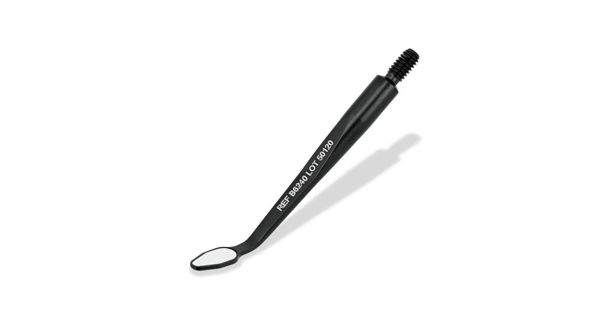 BLACKline Microsurgical Mirror FS Rhodium 3x6mm Teardrop Rigid