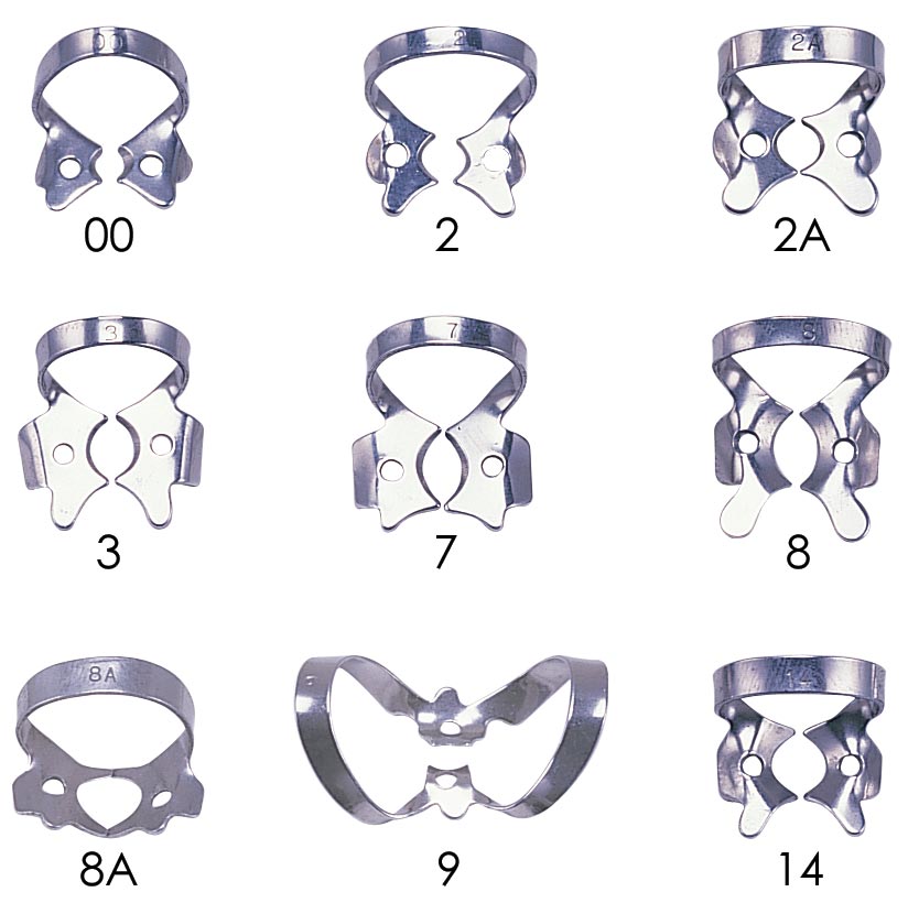Rubber Dam Clamp #8A Polished