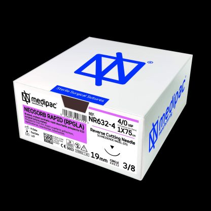 Neosorb Rapid RPGLA 4/0 3/8 Cutting 19mm 75cm 24pcs