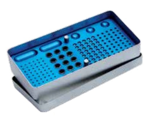 Endobox MAXI 144 Instruments Blue-Silver