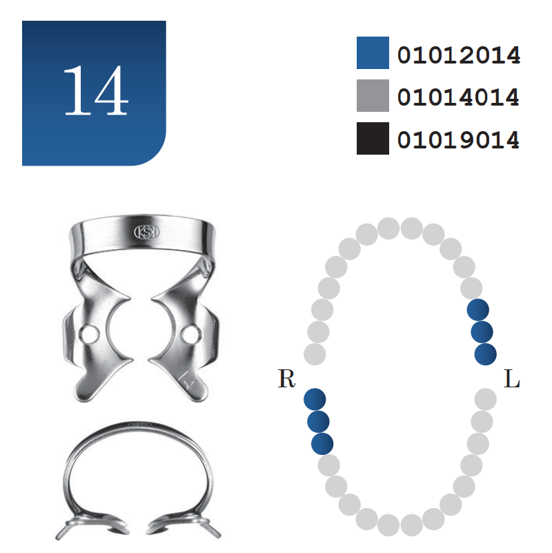 Rubber Dam Clamp #14 Matte