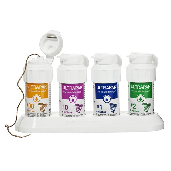 Ultrapak Retraction Cord Non-Impregnated Set (Sizes 00, 0, 1, 2)