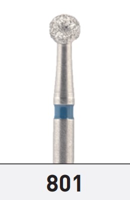 Diamond Bur Round 801 FG 1.4mm Coarse 5pcs