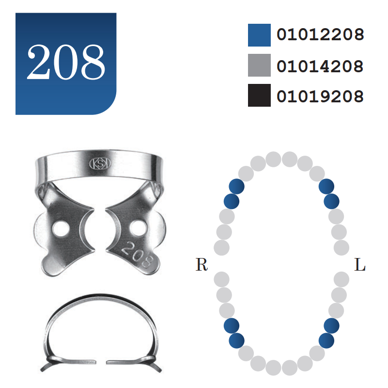Rubber Dam Clamp #208 Matte
