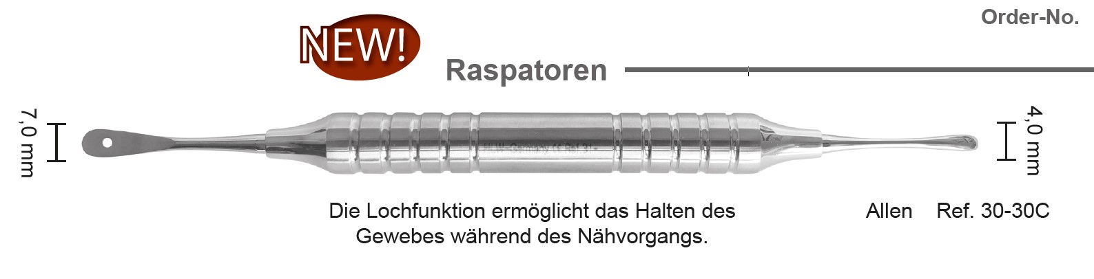 Double-Ended Raspatory