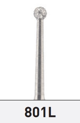 Diamond Bur Round 801L FG 1.4mm 5pcs