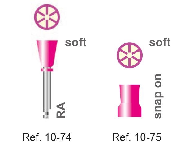 Polishing Cup Soft ART3463-10-75 Snap-On 10pcs