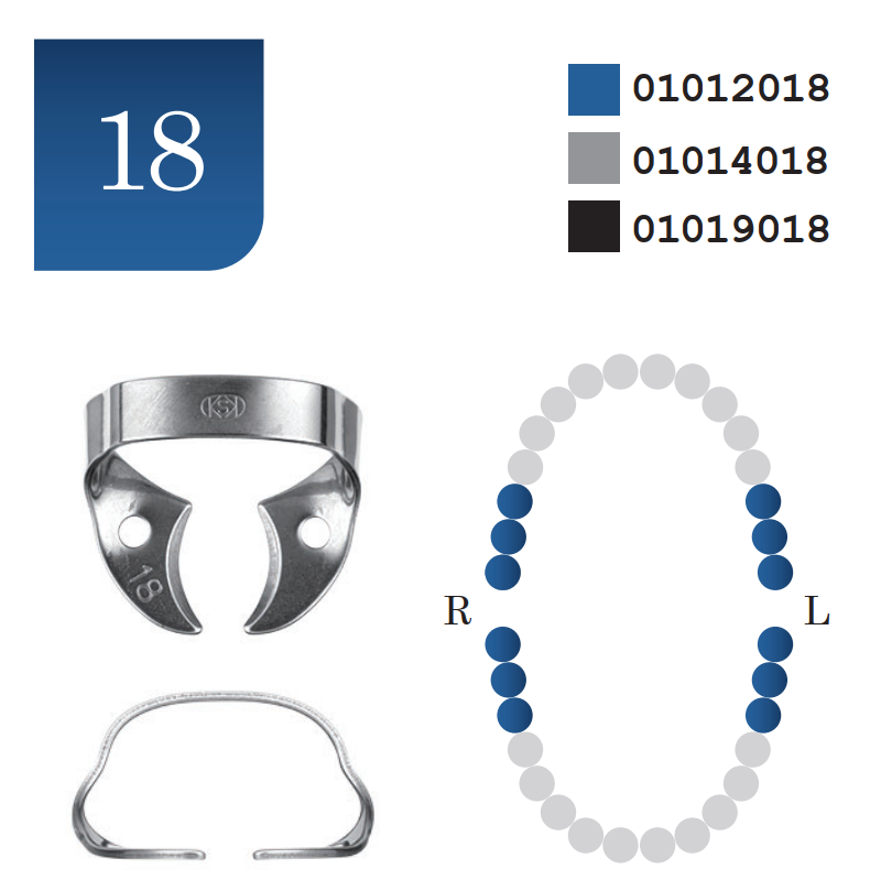 Rubber Dam Clamp #18 Polished