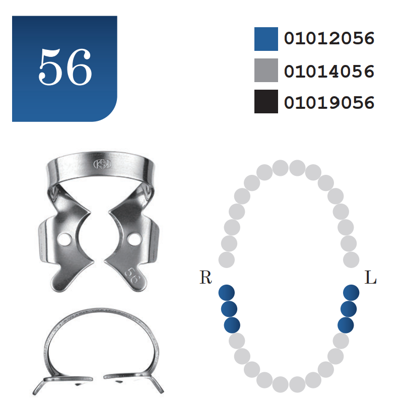 Rubber Dam Clamp #56 Matte