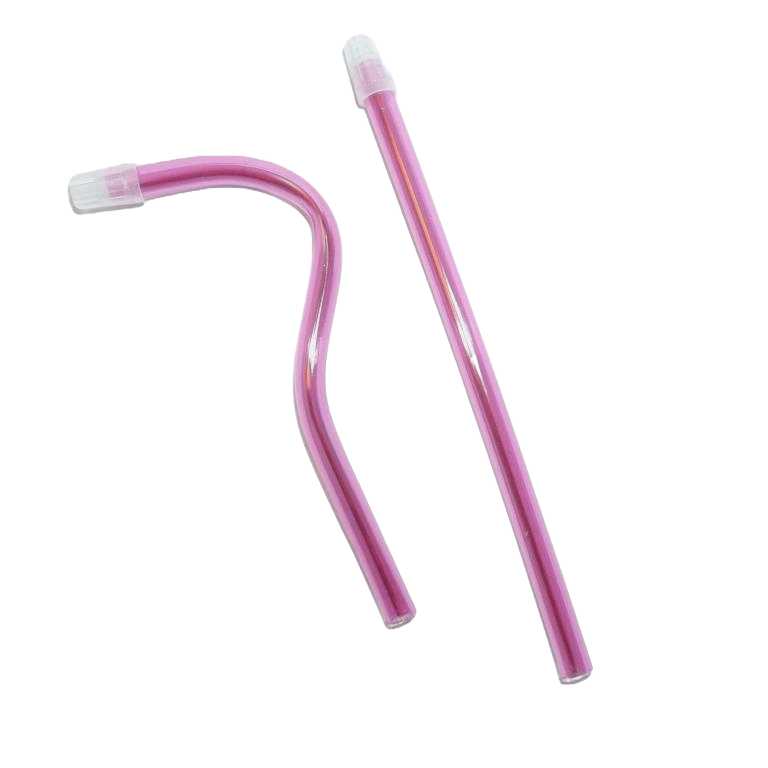 PLUSS Aspirators Removable Tip Bright Pink 100pcs