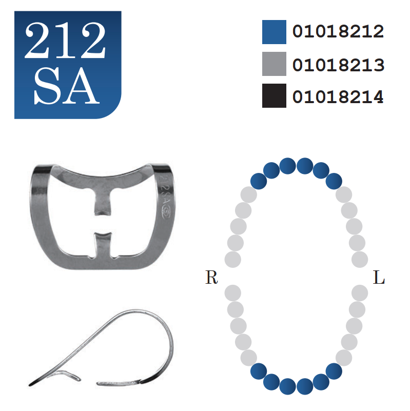 Rubber Dam Clamp #212SA Polished