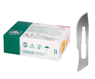 Surgical Scalpel Blades #20 Sterile 100pcs