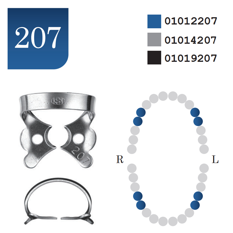 Rubber Dam Clamp #207 Matte