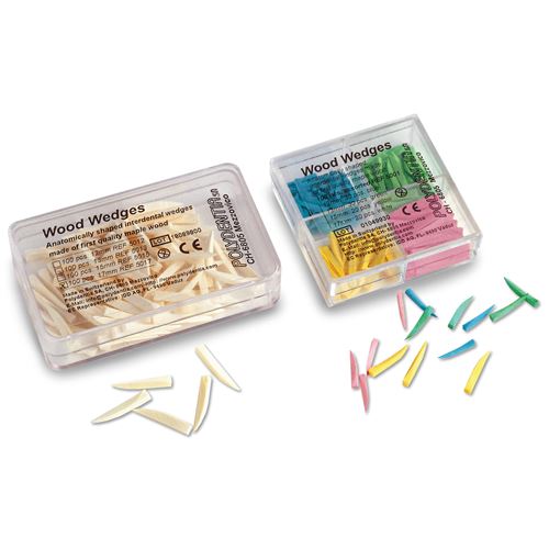 Wooden Interdental Wedges Yellow 15mm 100pcs