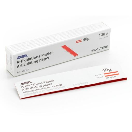Hanel Articulation Paper Red 40µ 22x110mm 120pcs Strips