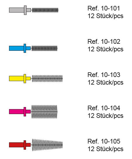 Interdental Brush Refills Fine Blue 12pcs