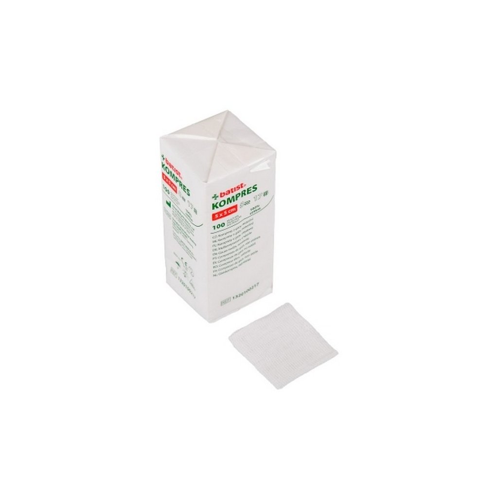 Nonwoven Swabs Non-Sterile 4-Ply 7.5x7.5cm 100pcs