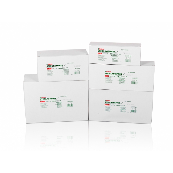 Gauze Compress Sterile 17/8 7.5x7.5cm 2pcs